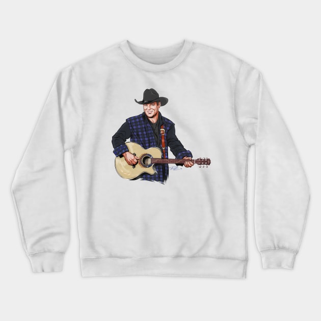 John Michael Montgomery - An illustration by Paul Cemmick Crewneck Sweatshirt by PLAYDIGITAL2020